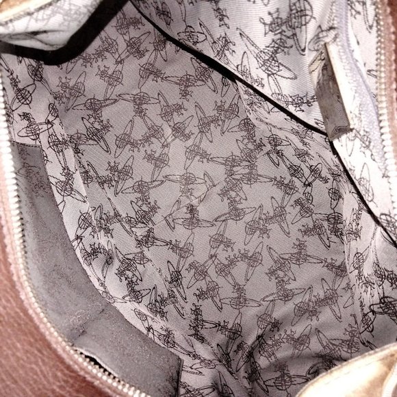 Vivienne Westwood Hand Bag Brown Canvas 423289 - Picture 8 of 9